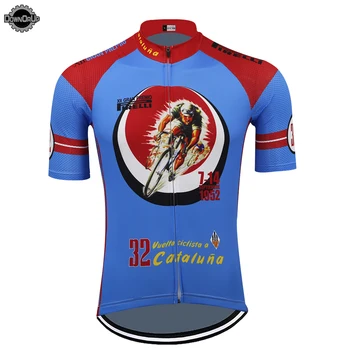 Ретро колоездене джърси велосипедна облекло джърси мъжете с къс ръкав ropa ciclismo team класическа велосипедна облекло майо ciclismo облекло