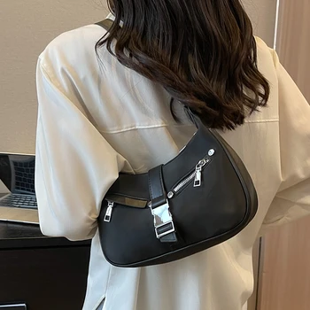 Дамски Малка чанта през рамо от изкуствена кожа, висококачествени дамски чанти през рамо, ежедневни дамски пътни чанти-незабавни посланици за жени