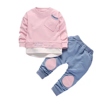 Fanfiluca/Облекло за момчета, пролетни бебешки комплекти, Тениски с дълъг ръкав, детски панталони, комплект от 2 теми, Костюм за момче, 2019 г., детски дрехи
