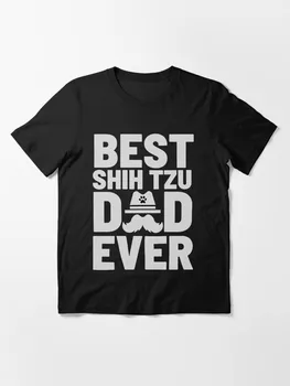 Най-добрият татко Shih Дзъ, Забавен Подарък на Татко Shih Дзъ Любовник Кучета, Детска тениска, Мъжка тениска За Родители и деца, Потници за момчета и момичета, Деца