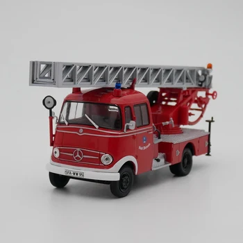 Произведено под налягане в мащаб 1/43, на пожарната Benz L319, инженеринг на превозното средство, модела на автомобила, от сплав, колекционерско бижу, метална играчка