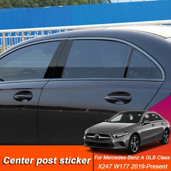 За Mercedes Benz A GLB Class X247 W177 2019-2024 Стикер На Централната Багажник Прозореца на Колата, за Довършителни работи на дограма-PVC-Фолио Против Надраскване, Външен Аксесоар
