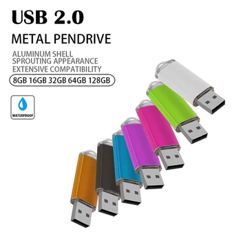 метален USB Флаш памет от 128 GB 64 GB 32 GB високоскоростен 16 GB 8 GB от 4 GB флаш памет Stick USB pen drive 128 mb 512 mb Карта 2.0
