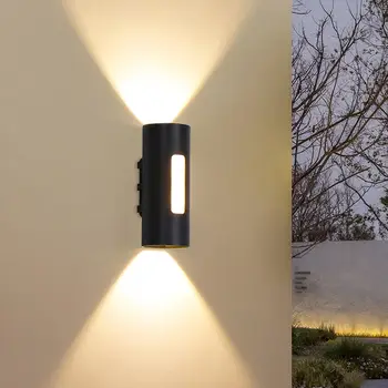 12 W Съвременни улични стенни лампи Ip65 Водонепроницаемое вътрешното стенно осветление нагоре и надолу Външно осветление стенен лампа