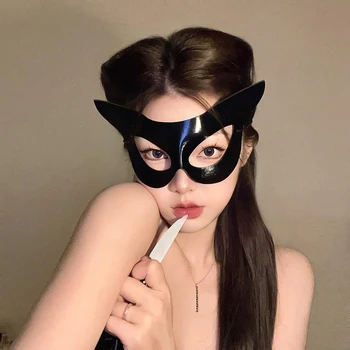 Дамски маскарадните маски за момичета-котки половината лице, модни вечерни шоу програми в нощния клуб, Хелоуин, Коледа, Великден, Фестивал, Аксесоари за украса