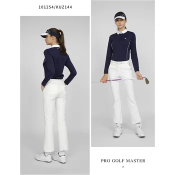 Дамски панталони за голф PGM с микро-клапан, скъсяване на панталони, оборудвана приятелка и непринудена гъвкавост