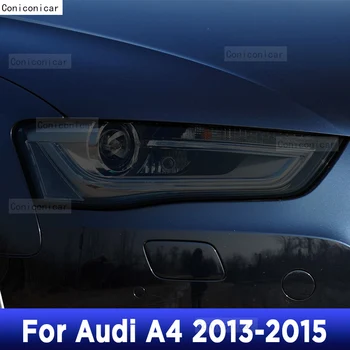 За Audi A4 B8 B9 2013-2015 TPU Автомобилни Външни Светлини Против Надраскване Защитно Фолио на Капака Аксесоари За Ремонт на Фаровете Стикер