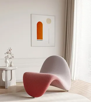 Скандинавски дизайн ежедневното стол, стол за почивка, минималистични диван за един човек, стол за преводачи, фотьойл във формата на мързелив човек