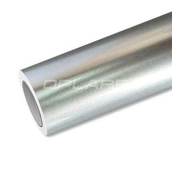 Висококачествена супер лъскава метална сребро амбалажна фолио метални сребърна vinyl амбалажна фолио, Амбалажна фолио Гаранция за качество от 5 м/10 м/18 м