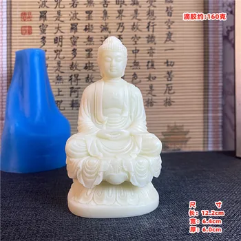 Статуя на Буда Шакямуни силиконова форма за свещи са ръчно изработени, форма за diy, материал