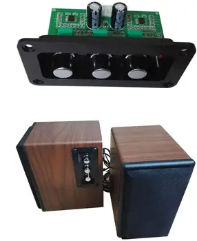 NE5532 Hi-Fi Стерео аудио без загуба на качество, регулиране на високи честоти и басов звук 2.0, Тональная такса За цифровия усилвател, високоговорител с панел