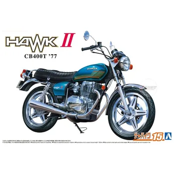 Aoshima 06265 1/12 Honda CB400T HAWK-II'77 Мотоциклет Спортен Мотоциклет Ръчно изработени Хоби Играчка Пластмасов Модел на Строителството на Монтажния Комплект