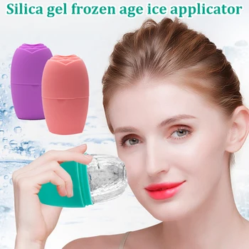 Нов силиконов тава за кубчета лед, Женски масажор за лице, роликовая форма за лед, за многократна употреба инструмент за грижа за лице, подходяща за всички типове кожа