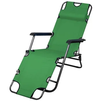 Двор Складное стол-шезлонг за почивка (зелен)
