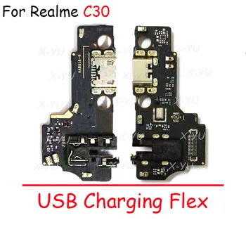 За OPPO Realme C30 USB зарядно устройство ще захранване на такса докинг порт гъвкав кабел, резервни Части за ремонт на