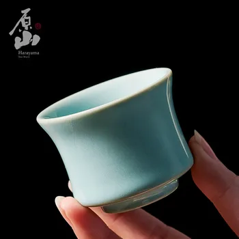 Yuanshan Non-Heritage Bg-Порцеланова Посуда Bg, Чаена Чаша, Магистър-Чаша, Чай Кунг-фу, Висококачествени Керамични Подарък кутия, Синьото Сърце Cu