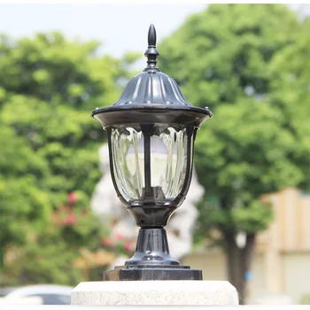 Led европейския лампа за външно осветление, водоустойчив и лесен ретро стенен лампа за декор на градина и двор