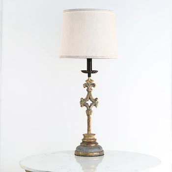 Нощна лампа за спалня в американски стил кънтри, хол, творческа стая, ретро-ностальгическая класическа настолна лампа