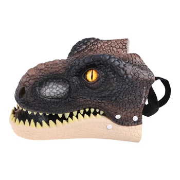Подвижна маска динозавър с откриващото челюст, Маски Тираннозавра Рекса, подарък за рожден ден
