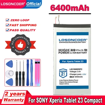 LOSONCOER 6400 mah LIS1569ERPC батерия за Sony Xperia Tablet Z3 Compact SGP611 SGP612 SGP621 батерия