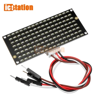8*16 матрични led светлинен дисплей, модул за комуникация I2C 3.3-5V за Arduino Microbit