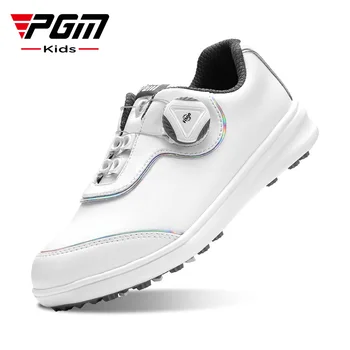 Детски маратонки за голф PGM за момчета и момичета, непромокаеми обувки, обувки с въртяща се катарама