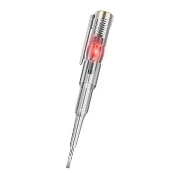 Многофункционална индукционная тест писалка B09, осветление, тестер с една лампа, отвертка, за откриване на електрическо включване-изключване, преносима писалка