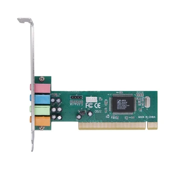 PCI-E PCI Express for 4.1-Канален 3D Аудио 5-канална цифрова звукова карта 4.1 изцяло солидни кондензатори Такса за разширяване на чипсет CMI8738
