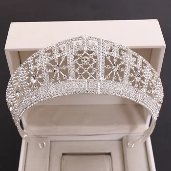 Нова сватба короната в европейския и американския стил барок, с високо качество сватбени аксесоари за коса от с сплав с кристали