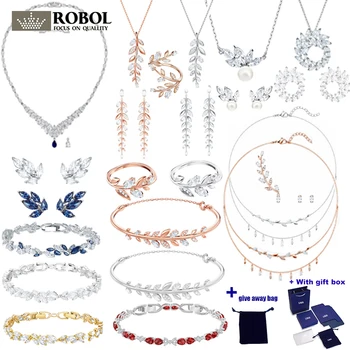 Tendências jóias femininas cisne austríaco cristal jóias pingentes e colares para mulher феста jóias decoração casual Swa t