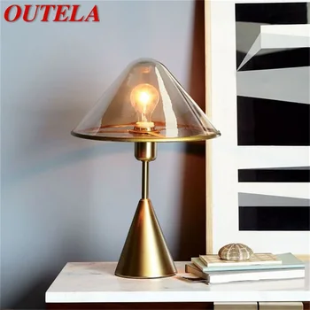 Настолна лампа OUTELA Nordic Злато с модерен и креативен дизайн, led настолна лампа за декориране на дома и спалнята.