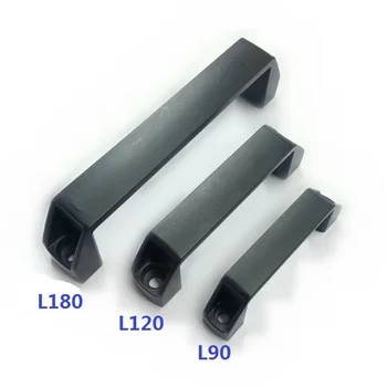 5 бр./лот, висококачествена Черна Дръжка L90MM = Дължина 90 мм/L120 = дължина 120 мм/L180 = Длина180 мм, Пластмасова рамка, която Дръжка с Т-образно пазом за Електрически шкаф