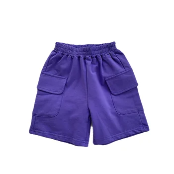 Летни ежедневни панталони среден размер, за момчета 3-8 години, панталони в пет четвърти