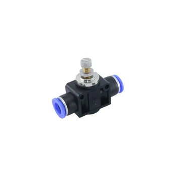 Пневматичен дроссельный клапан LSA 10-12 mm Клапан за регулиране на скоростта на въздушния поток Тръба Воден маркуч Пневматични изкуствени фитинги