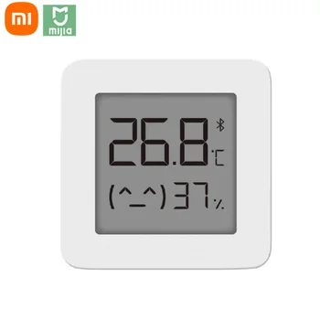 Оригинален XIAOMI Mijia Bluetooth-съвместими термометър 2 Безжични интелигентни електрически дигитален влагомер, термометър, работещ с приложение Mijia