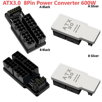 ATX3.0 4X8-Пинов конектор 12VHPWR 12 + 4p с Ъглов конектор 180 ° Адаптер за Захранване за видеокартата RTX4090/RTX4080 16 GB/12 GB